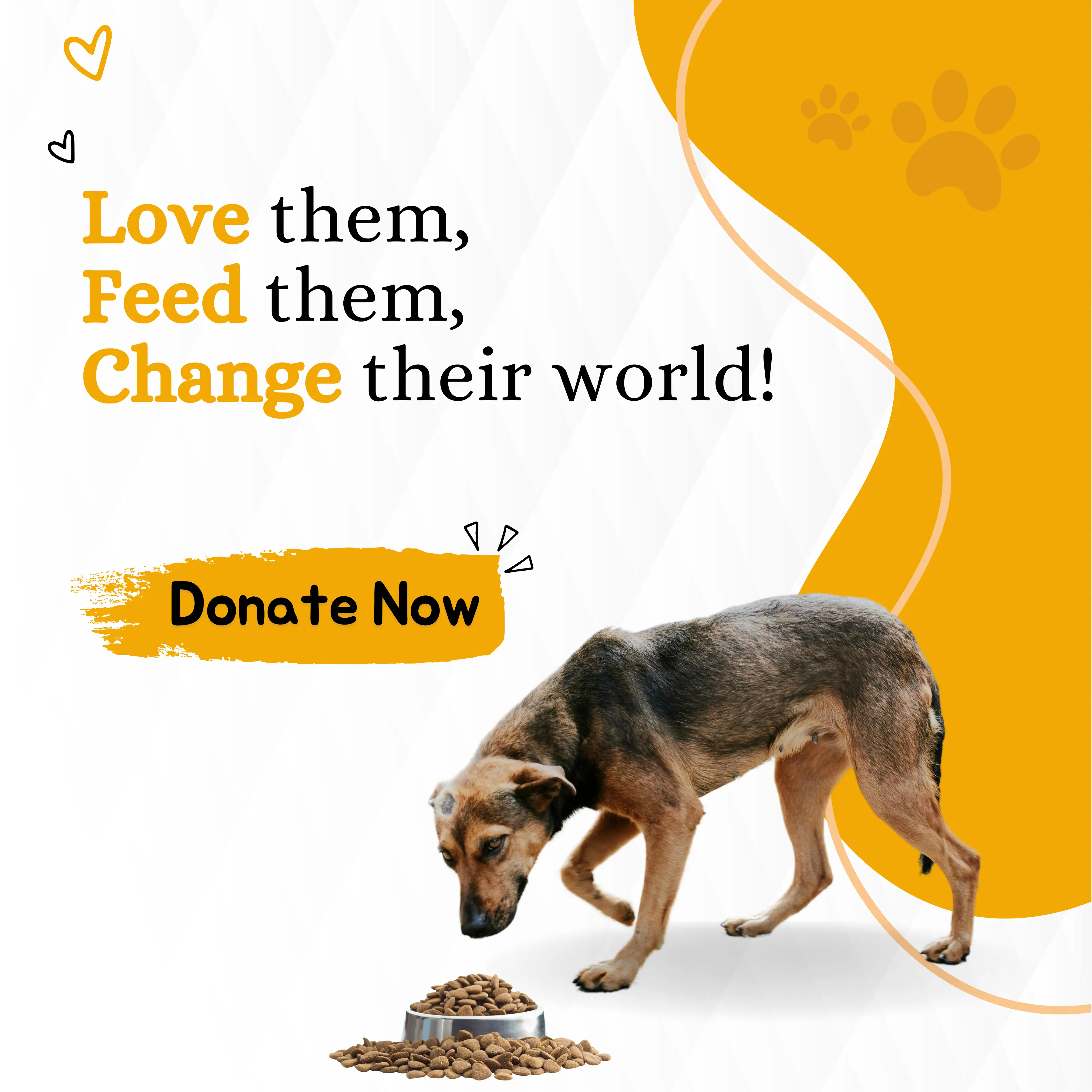 Feed a Dog Today for Just ₹25! Be the Reason They Wag Their Tails with Joy! TOGETHER WE CAN SAVE LIVES! Donate Now – Make a difference and enjoy tax benefits under 80G!